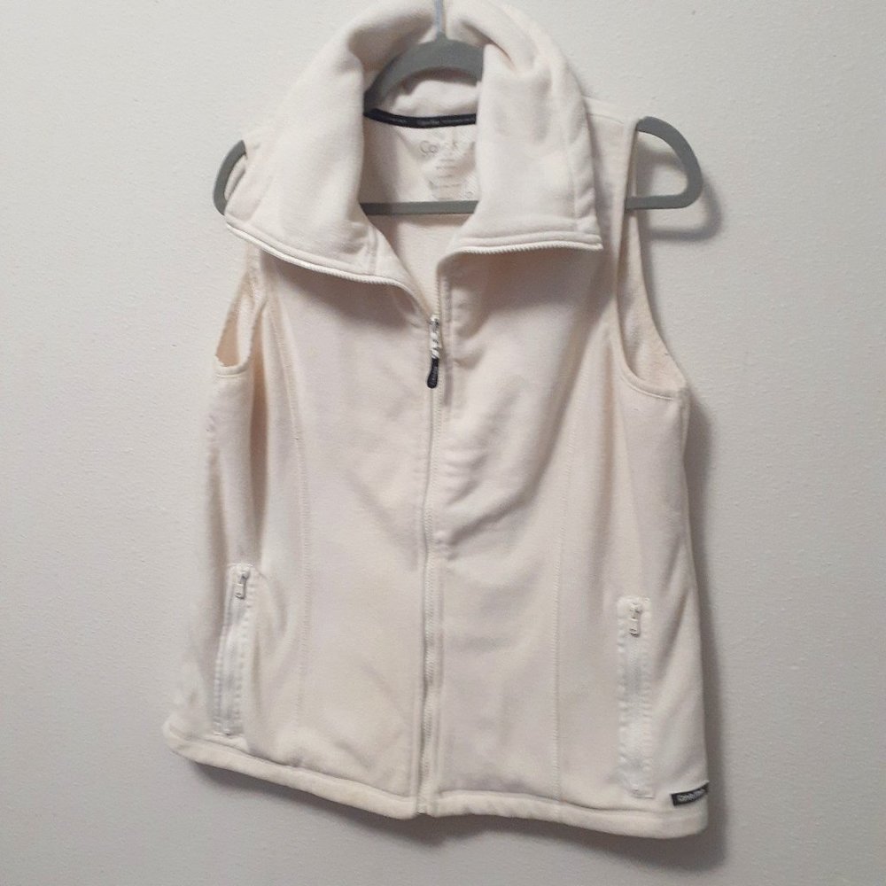 Calvin Klein performance white fleece vest XL